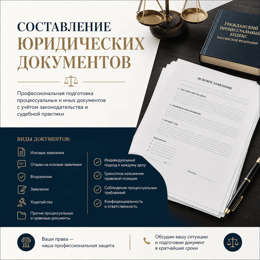 Составление юридических документов